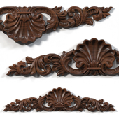 Horizontal carved decor 1601