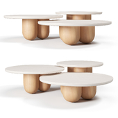 Tri-Nesting Column Tables by MSJ Furniture Studio