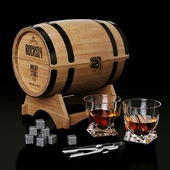 Whiskey Barrel 2 Twisted Cups Set