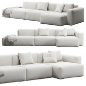 Mags Soft Corner Lounge 3seat Sofa by HAY
