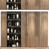 Modern luxury wooden bookshelf GHS-2384