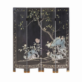 Chinese Black Lacquer Divider