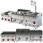 Electric Fryer and Grill Set