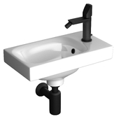 Mini sink Cersanit Moduo 40 & faucet Ritmonio Haptic