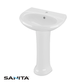 OM SANITA VICTORIA washbasin + pedestal SAMARA