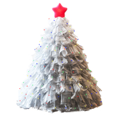 рождественская елка из ткани 4