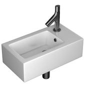 AM.PM X-Joy 45 mini sink & Jacob Delafon Oblo faucet