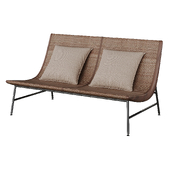 Hazuki 2 seater lounge chair by Adal