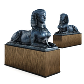 Egyptian sphinx woman sculpture