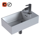 Mini sink Ideal Standard Extra 45 & faucet Noken Pure Line by Porcelanosa