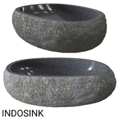 Indosync river stone sink