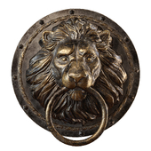 Lion head medalion