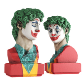 David David Michelangelo Joker face bust