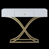 Homary White Console Table