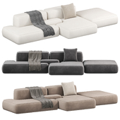 Cloud sofa combinable seats