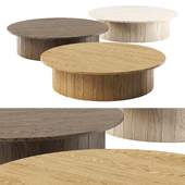 Eric Wooden Round Coffee Table by Bpoint Design / Деревянный кофейный столик