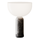 Kizu portable table lamp Grey marble from Muuto