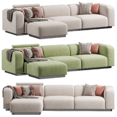 Soft Modular Sofa Three seater by vitra