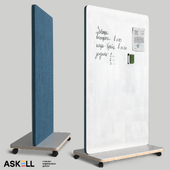 Magnetic marker board with acoustic panel function "ASKELL Mobile 1MA100170"