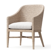 Marisol Seagrass Slope Dining Armchair