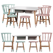 Wooden Table Chair Set for kids