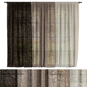 Sheer linen curtains
