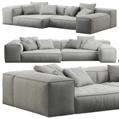 Extrasoft Sofa by Living Divani Comp 1 Fabric