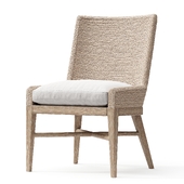 MARISOL SEAGRASS TRACK ARM DINING SIDE CHAIR
