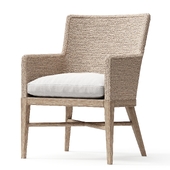 MARISOL SEAGRASS TRACK DINING ARMCHAIR