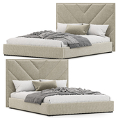 Chloe Upholstered Plush Velvet Bed