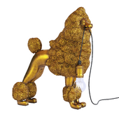 Table Lamp Animal Poodle Gold