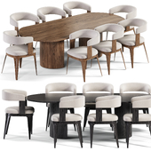 Gubi table and Kirk chair