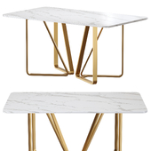 Marble Dining Table Gold