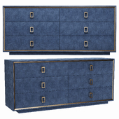 Villa&House Ansel Extra Large 6-Drawer,Navy Blue