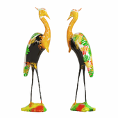 Deco Figurine Heron yellow