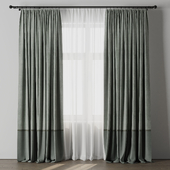 curtain rod 06 Green Curtain