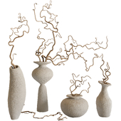 Branches and vases set