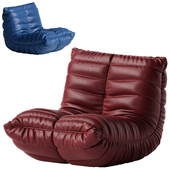 Microfiber Leather Standard Bean Bag Chair and Lounger