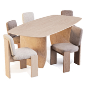Dining Set: CB2 (Spigolo Table and Mats Chairs)
