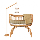 wicker crib