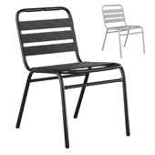 Металлический стул для улицы сада кафе Lila Commercial Metal Indoor-Outdoor Restaurant Stack Chair