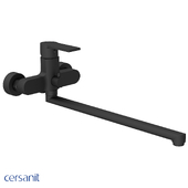 Bath faucet Cersanit Brasko black with long spout_A64092