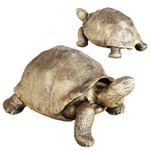 Deco Figurine Turtle Gold Medium