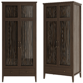 Wooden cabinet "Warm" with glass doors