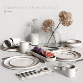 Tablewarе with Hydrangea