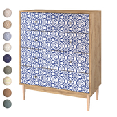 Chest of drawers Tyrone-1 Shell Lace Tulip