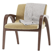 GINGER & BROWN ARMCHAIR BY FRANCO ALBINI