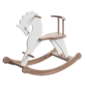 ROCKING HORSE WITH BACK