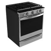 Whirlpool Smart front control Gas Range with Hinged Cast-Iron Grates
