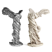 Nike Samothrace stripes sculpture